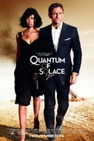 Affiche van Quantum of Solace, met Daniel Craig en  Olga Kurylenko.