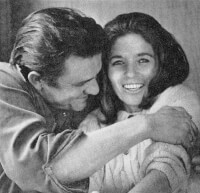 Johnny Cash en June Carter / Bron: Joel Baldwin, Wikimedia Commons (Publiek domein)